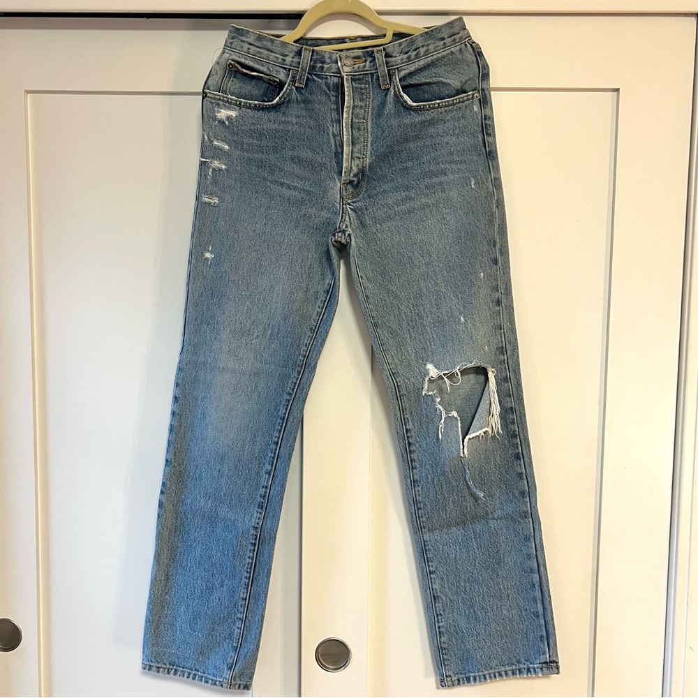 CARMAR DISTRESSED BAGGY JEANS
